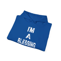 I'm a Blessing Cozy Unisex Heavy Blend™ Hooded Sweatshirt - Perfect for Everyday Comfort and Relaxation