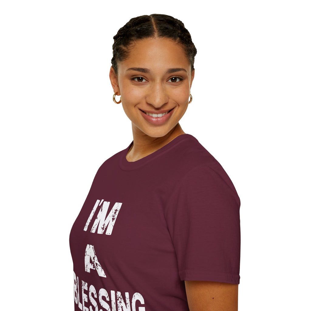 I'm a Blessing Soft style T-Shirt - Positive Affirmation Tee for Everyday Wear
