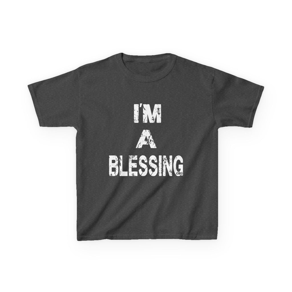 I'm a Blessing Kids Heavy Cotton Tee – Comfortable and Stylish for Everyday Adventures