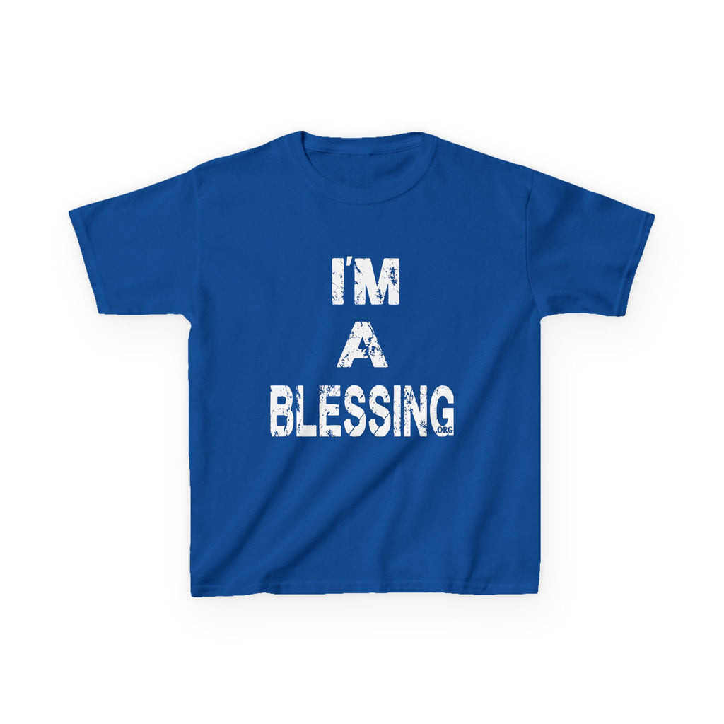 I'm a Blessing Kids Heavy Cotton Tee – Comfortable and Stylish for Everyday Adventures