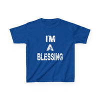 I'm a Blessing Kids Heavy Cotton Tee – Comfortable and Stylish for Everyday Adventures