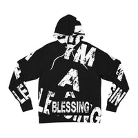 Inspirational Black Hoodie - "I Am A Blessing" Statement Apparel