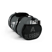 Inspirational Duffel Bag - "I'm a Blessing" Grey