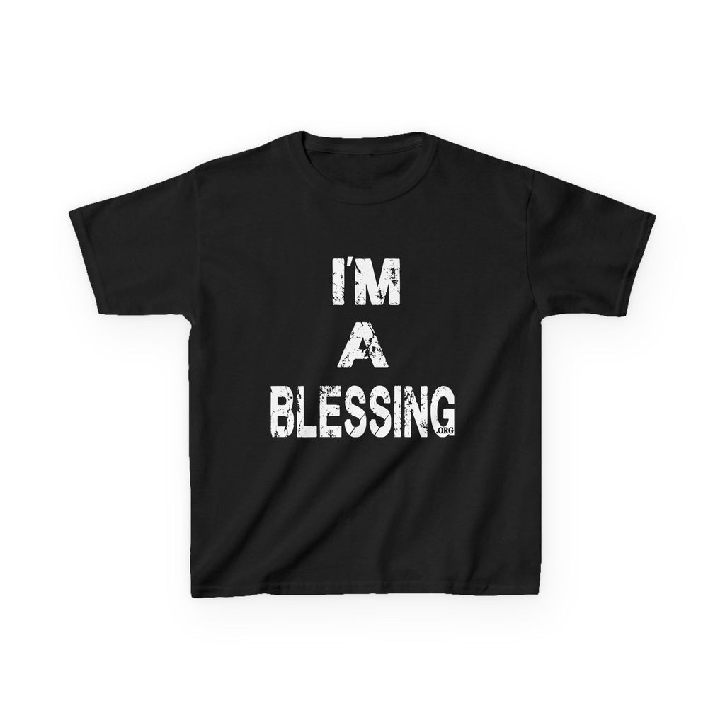 I'm a Blessing Kids Heavy Cotton Tee – Comfortable and Stylish for Everyday Adventures