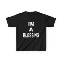 I'm a Blessing Kids Heavy Cotton Tee – Comfortable and Stylish for Everyday Adventures
