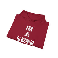 I'm a Blessing Cozy Unisex Heavy Blend™ Hooded Sweatshirt - Perfect for Everyday Comfort and Relaxation