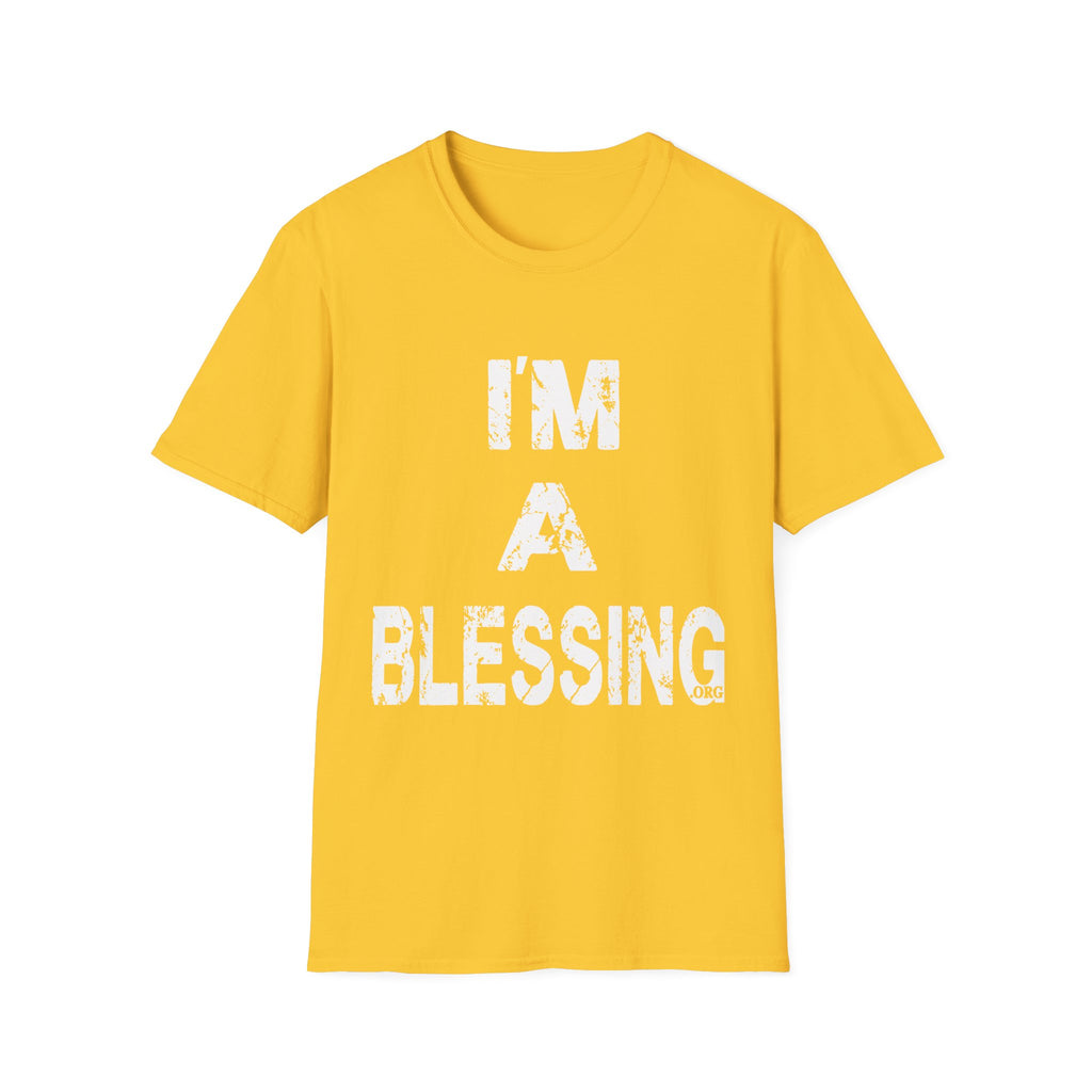 I'm a Blessing Soft style T-Shirt - Positive Affirmation Tee for Everyday Wear
