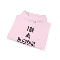 Unisex Heavy Blend™ Hooded Sweatshirt - "I'm A Blessing" Inspirational Hoodie
