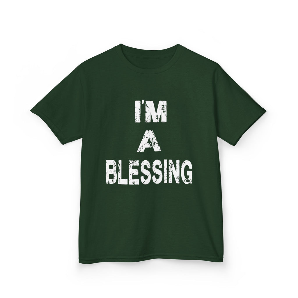 I'm a Blessing Kids Heavy Cotton Tee – Comfortable and Stylish for Everyday Adventures