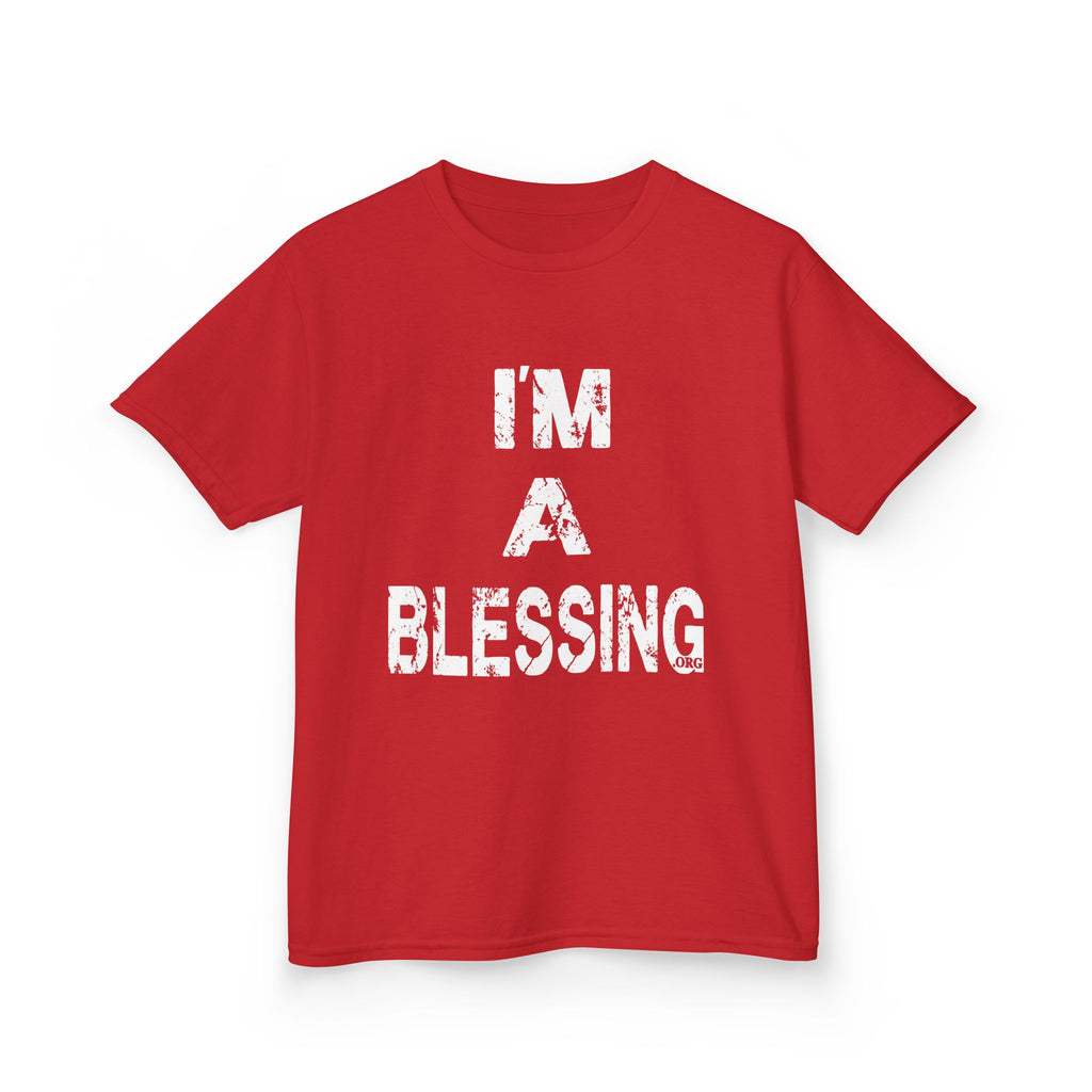 I'm a Blessing Kids Heavy Cotton Tee – Comfortable and Stylish for Everyday Adventures