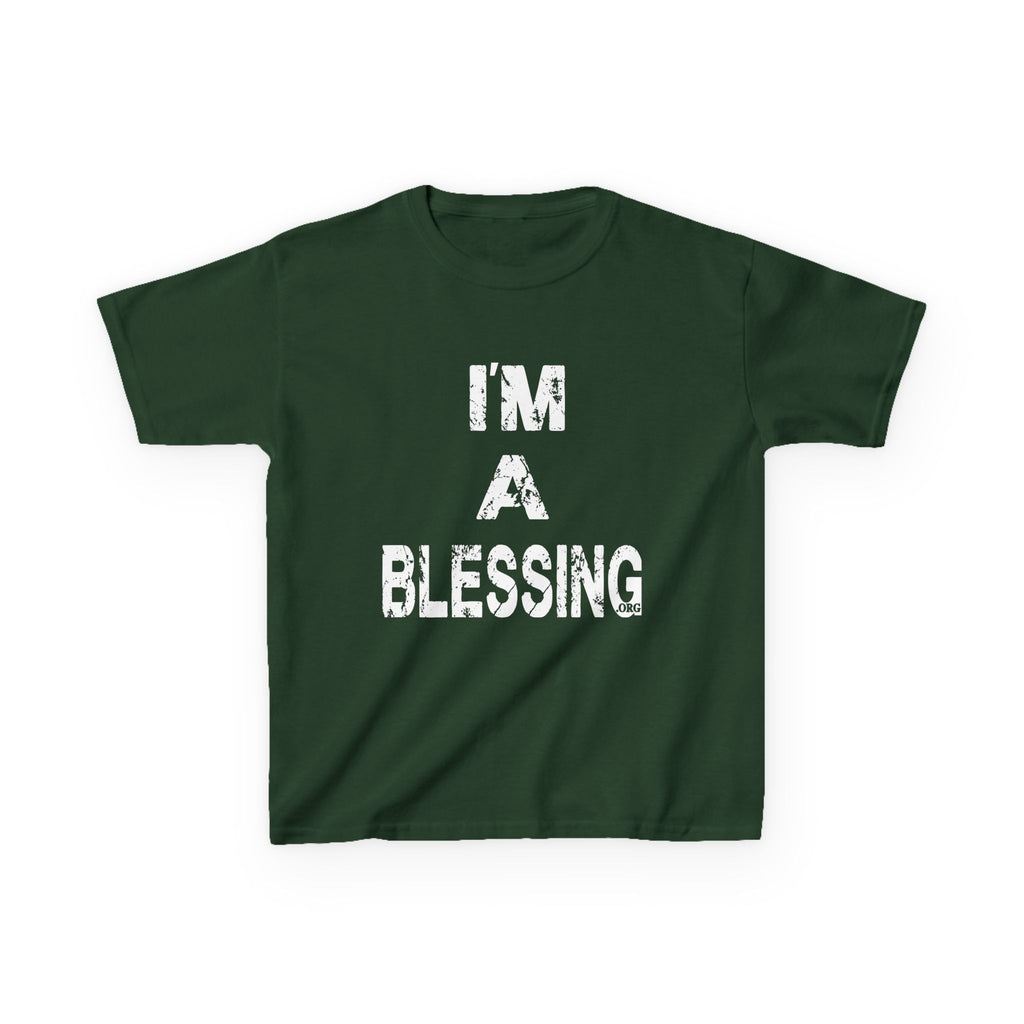 I'm a Blessing Kids Heavy Cotton Tee – Comfortable and Stylish for Everyday Adventures