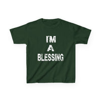 I'm a Blessing Kids Heavy Cotton Tee – Comfortable and Stylish for Everyday Adventures