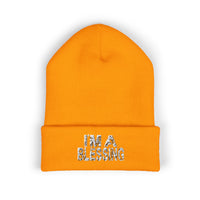 Copy of Embroidered Classic Cuffed Beanie - "I'm a Blessing" White Text