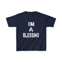 I'm a Blessing Kids Heavy Cotton Tee – Comfortable and Stylish for Everyday Adventures