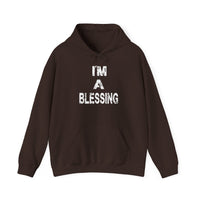 I'm a Blessing Cozy Unisex Heavy Blend™ Hooded Sweatshirt - Perfect for Everyday Comfort and Relaxation