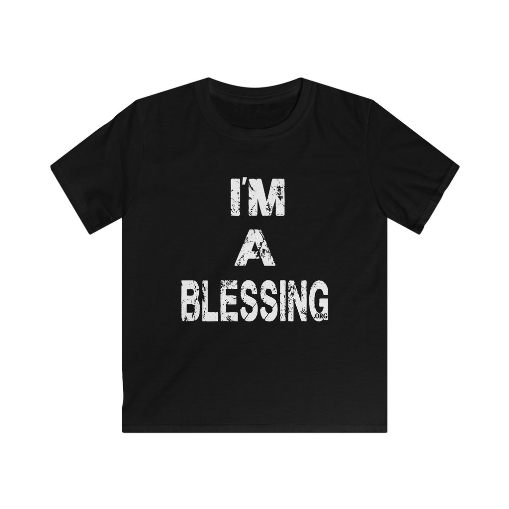 I'm A Blessing Kids Softstyle Tee - Comfortable & Fun Daily Wear