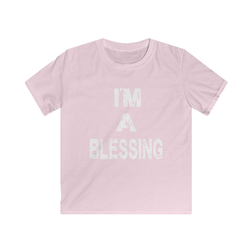 I'm A Blessing Kids Softstyle Tee - Comfortable & Fun Daily Wear