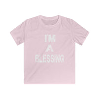 I'm A Blessing Kids Softstyle Tee - Comfortable & Fun Daily Wear