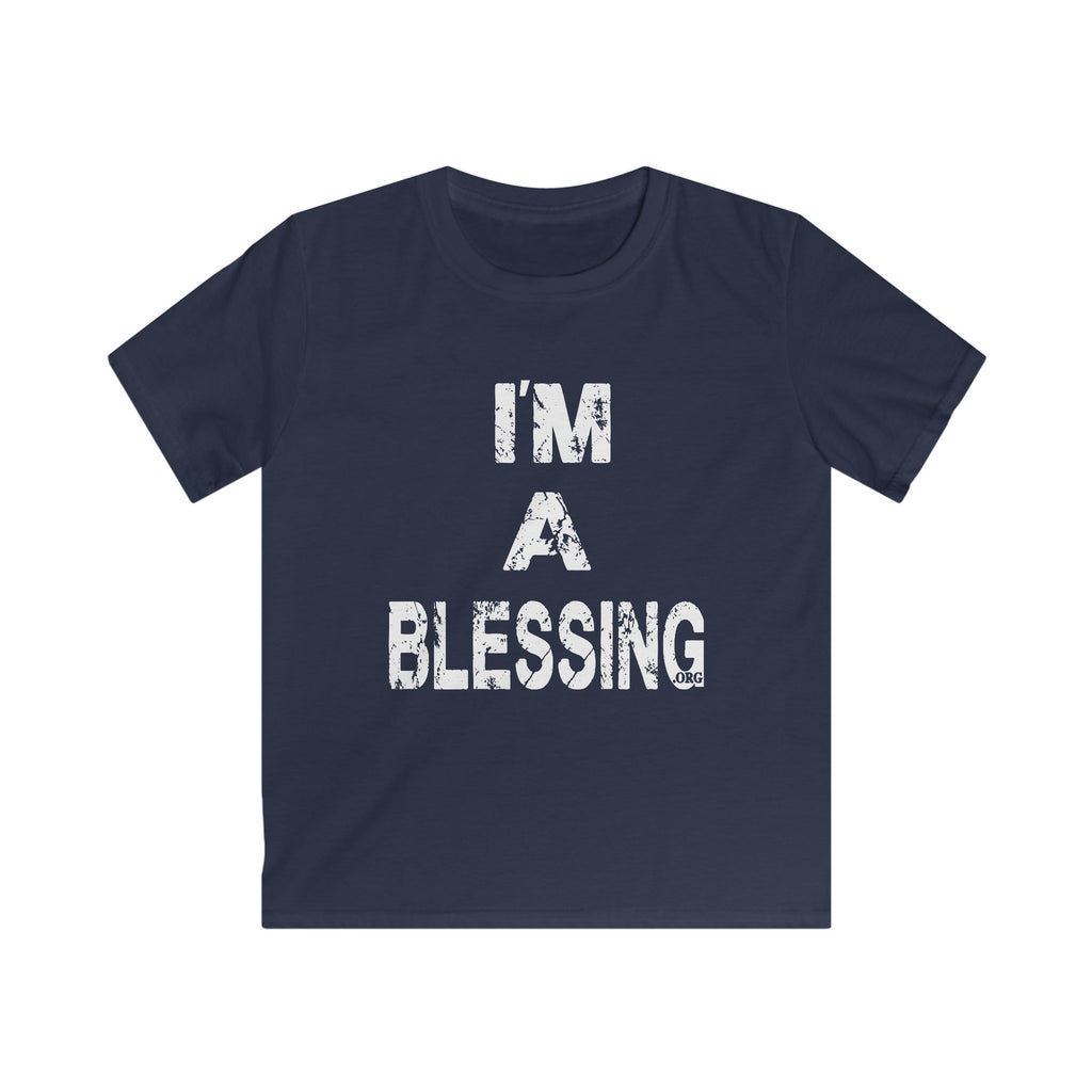 I'm A Blessing Kids Softstyle Tee - Comfortable & Fun Daily Wear