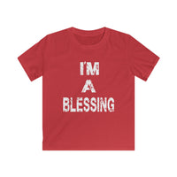 I'm A Blessing Kids Softstyle Tee - Comfortable & Fun Daily Wear