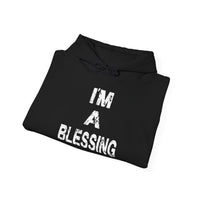 I'm a Blessing Cozy Unisex Heavy Blend™ Hooded Sweatshirt - Perfect for Everyday Comfort and Relaxation