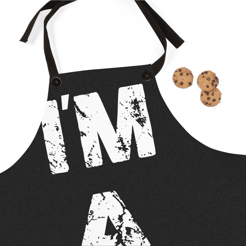 I'm A Blessing Apron - Perfect Gift for Bakers and Chefs Black and White