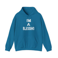I'm a Blessing Cozy Unisex Heavy Blend™ Hooded Sweatshirt - Perfect for Everyday Comfort and Relaxation