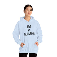 Unisex Heavy Blend™ Hooded Sweatshirt - "I'm A Blessing" Inspirational Hoodie