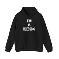 I'm a Blessing Cozy Unisex Heavy Blend™ Hooded Sweatshirt - Perfect for Everyday Comfort and Relaxation