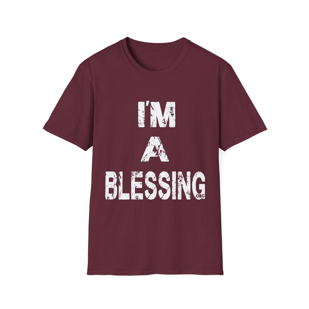 I'm a Blessing Soft style T-Shirt - Positive Affirmation Tee for Everyday Wear