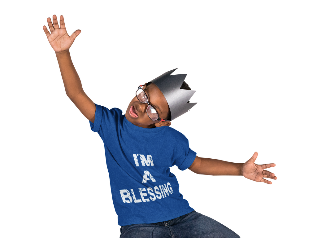 I'm a Blessing Kids Heavy Cotton Tee – Comfortable and Stylish for Everyday Adventures