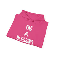 I'm a Blessing Cozy Unisex Heavy Blend™ Hooded Sweatshirt - Perfect for Everyday Comfort and Relaxation