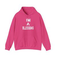 I'm a Blessing Cozy Unisex Heavy Blend™ Hooded Sweatshirt - Perfect for Everyday Comfort and Relaxation