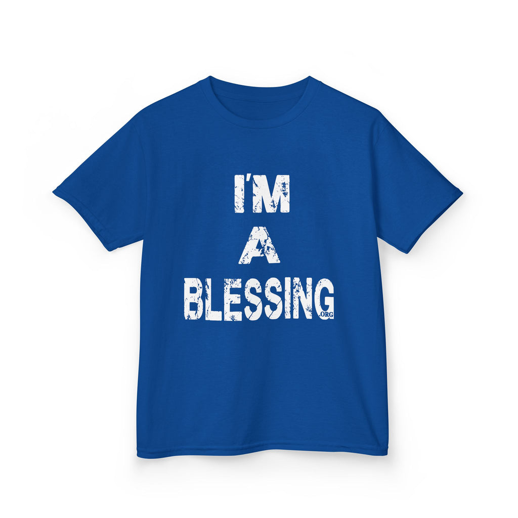 I'm a Blessing Kids Heavy Cotton Tee – Comfortable and Stylish for Everyday Adventures