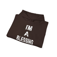 I'm a Blessing Cozy Unisex Heavy Blend™ Hooded Sweatshirt - Perfect for Everyday Comfort and Relaxation