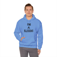Unisex Heavy Blend™ Hooded Sweatshirt - "I'm A Blessing" Inspirational Hoodie