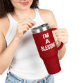 I'm A Blessing Insulated Travel Mug - 40oz Motivational Drinkware