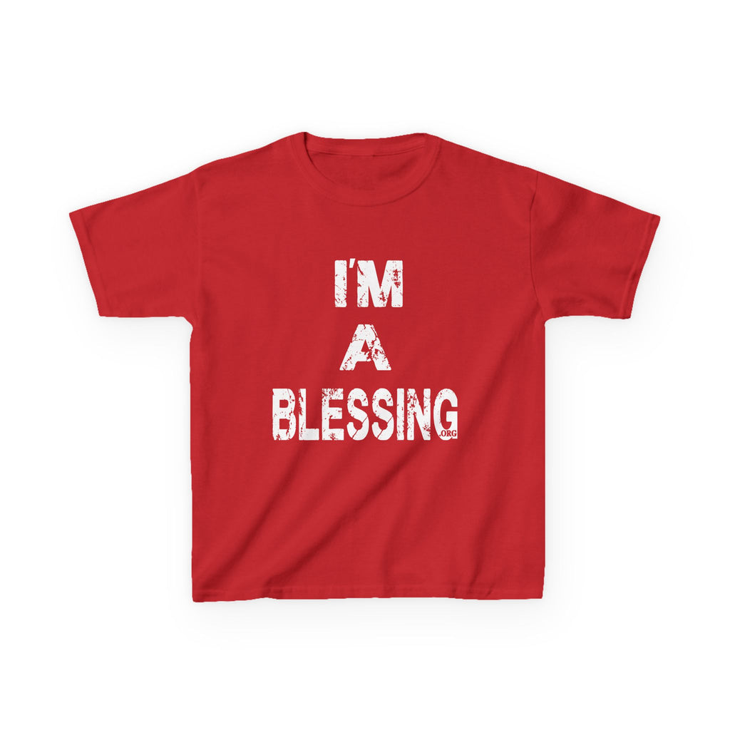 I'm a Blessing Kids Heavy Cotton Tee – Comfortable and Stylish for Everyday Adventures