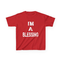 I'm a Blessing Kids Heavy Cotton Tee – Comfortable and Stylish for Everyday Adventures