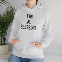 Unisex Heavy Blend™ Hooded Sweatshirt - "I'm A Blessing" Inspirational Hoodie