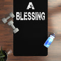 Blessing Yoga Mat - Non-Slip Exercise Mat for Home, Gym, Wellness, Gift for Yogis, Motivational Fitness Gear