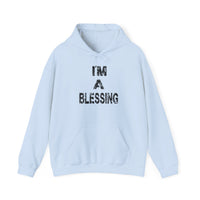 Unisex Heavy Blend™ Hooded Sweatshirt - "I'm A Blessing" Inspirational Hoodie