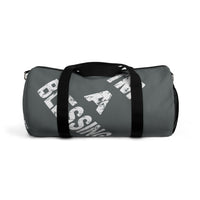Inspirational Duffel Bag - "I'm a Blessing" Grey