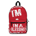 I’m A Blessing Backpack Red