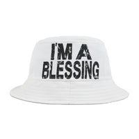Blessing Bucket Hat | Trendy Outdoor Accessory | Gift for Friends | Summer Fashion | Fun Beach Hat | Vacation Essential