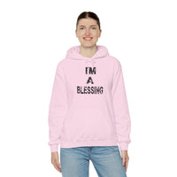 Unisex Heavy Blend™ Hooded Sweatshirt - "I'm A Blessing" Inspirational Hoodie