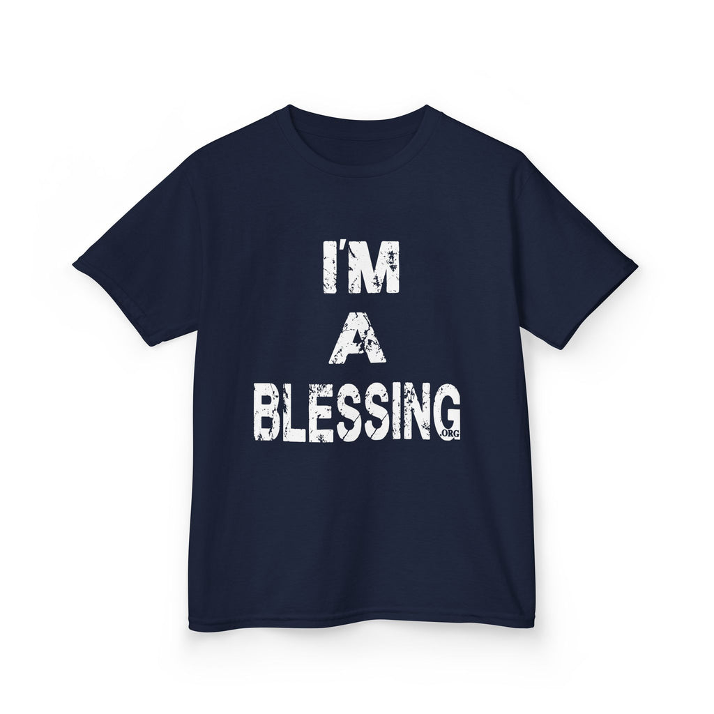 I'm a Blessing Kids Heavy Cotton Tee – Comfortable and Stylish for Everyday Adventures