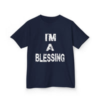 I'm a Blessing Kids Heavy Cotton Tee – Comfortable and Stylish for Everyday Adventures