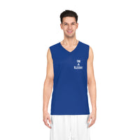 Inspirational Basketball Jersey - "I'm a Blessing" - Casual Sportswear Blue