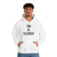 Unisex Heavy Blend™ Hooded Sweatshirt - "I'm A Blessing" Inspirational Hoodie